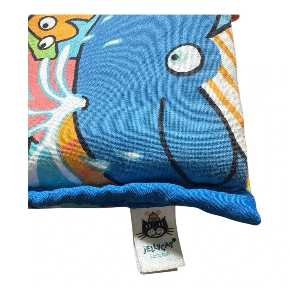 Jellycat Sea Tails Soft Baby Activity Book Padded Plush Flap With Crinkles